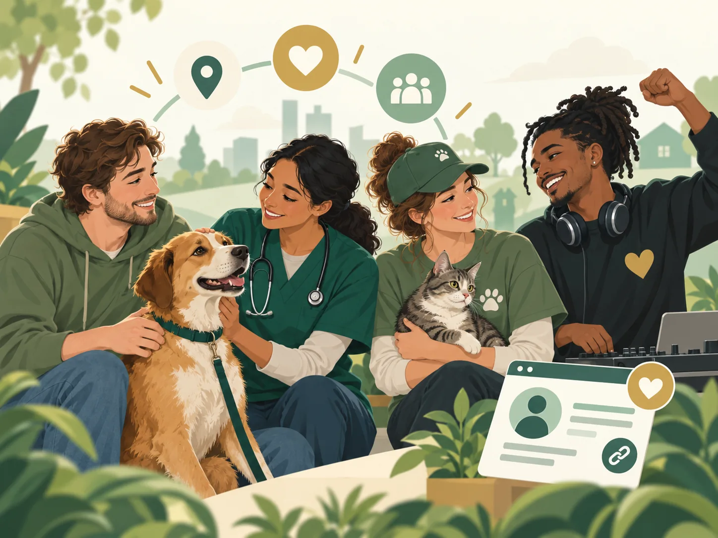 A community of pet caregivers, veterinary professionals, volunteers and creators supporting Help My Pet together.